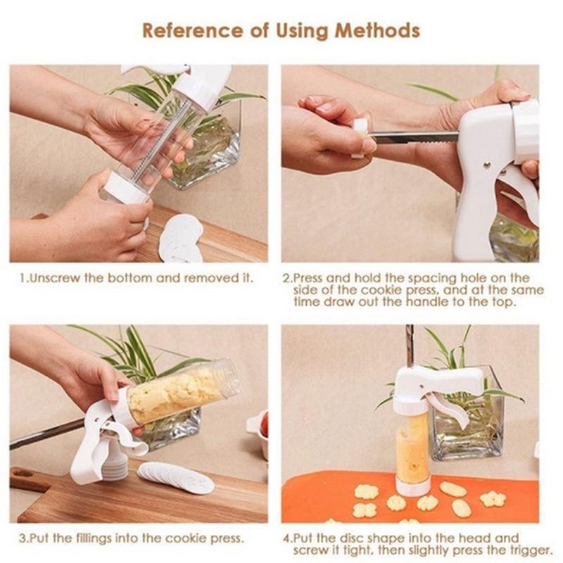 Пресс для печенья, 20 шт., пистолет для изготовления печенья, набор форм для торта, пресс для печенья, машина для изготовления печенья