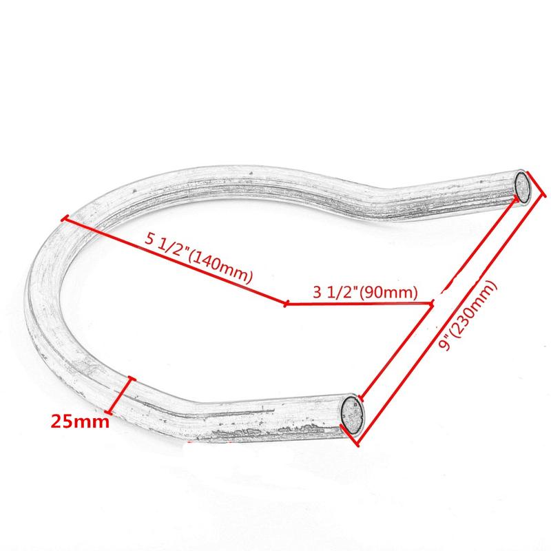 Cafe Racer Scrambler 230mm Rear Seat Frame Hoop Loop with LED Brake Turn Tail Light for HONDA for SUZUKI Motorcycle Accessories