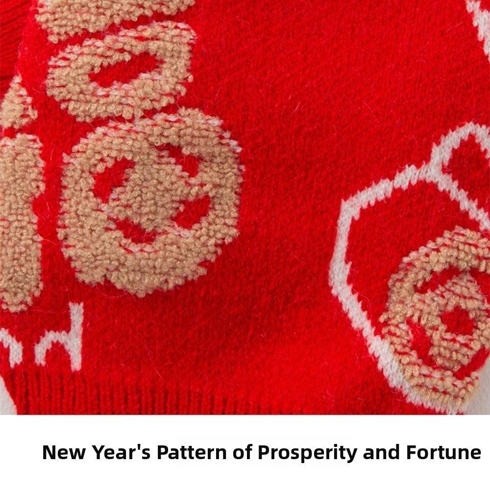 Lightweight Pet Knitted Sweater Adjustable Winter Knitted Pet Coat  for Dogs/Cats