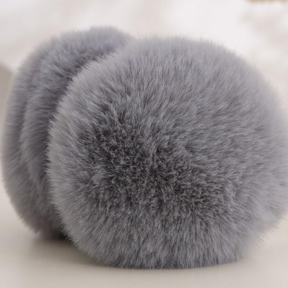 Soft Plush Ear Covers Anti-rabbit Fur Pearl Ear Protect Fashion Ear Muffs Women