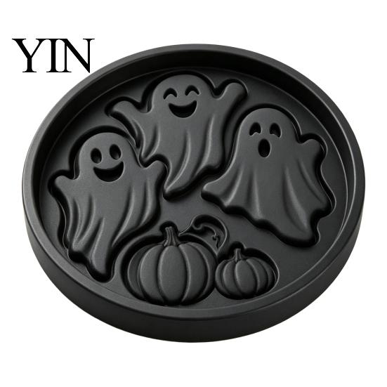 Concrete Stepping Stone Mold Halloween Mold, Reusable Plastic Molds, DIY Cement Decorative Yard Stones Path Maker for Garden Patio Lawn & Backyard