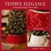 Round Christmas Tree Skirts Foldable Xmas Tree Foot Cover Christmas Tree Collar  Home