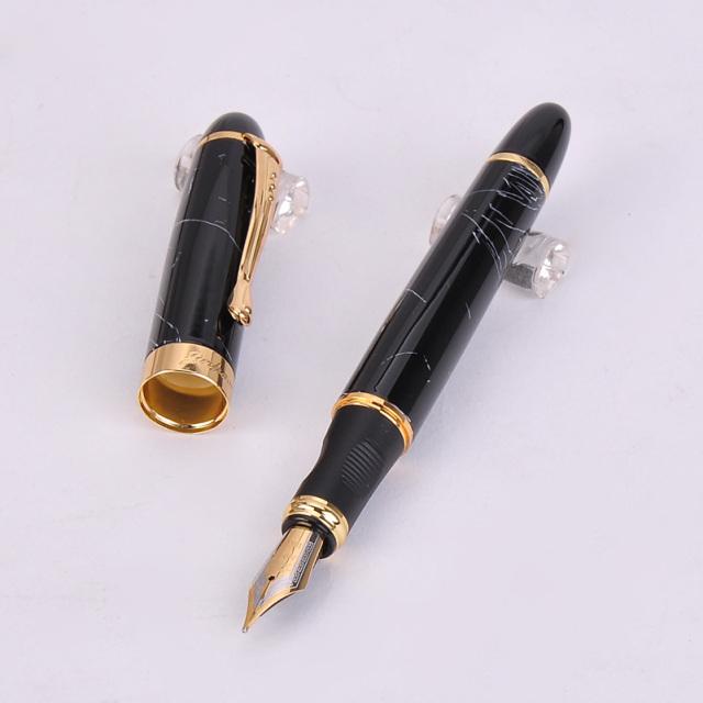 Новое поступление Jinhao X450, роскошная синяя перьевая ручка, высококачественные металлические чернильные ручки для офисных принадлежностей, школьные принадлежности