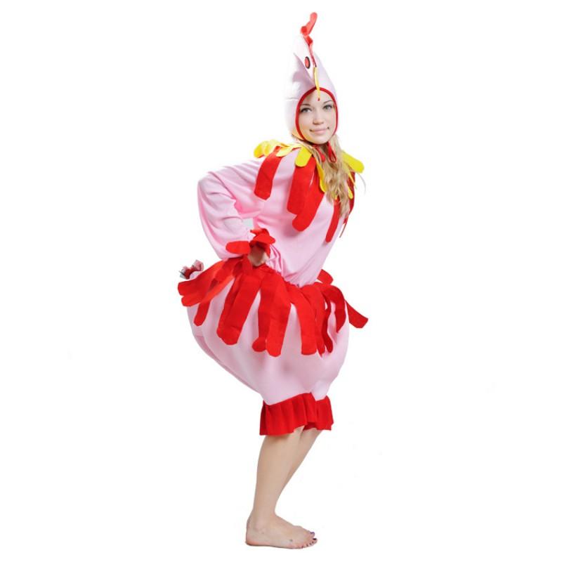 Adult Women Chicken Costume Carnival Halloween Cosplay Party Performance Stage Outfit Sweet Style