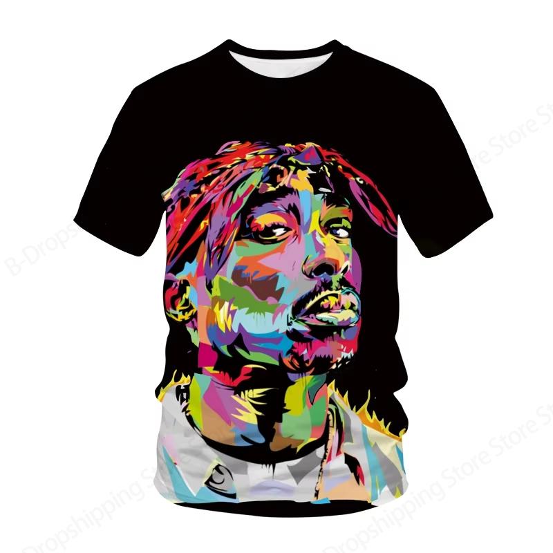Новая мужская женская футболка рэпера Тупака 2Pac с 3D-принтом, модная летняя повседневная футболка с коротким рукавом, женские топы, футболки, альбом