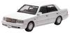CARNEL Scale Toyota Crown Royal Saloon G 1999 Crystal White Pearl Shine Finished Model 1/43 (JZS155)