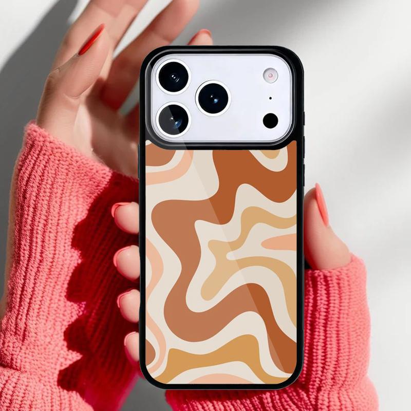 Чехол-накладка для телефона с абстрактным узором «Жидкий вихрь» для iPhone 17 16 15 14 13 Pro Max Задняя крышка для 12 11 Pro Coque