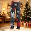 Women's Christmas Print Pants Casual Holiday Pajama Bottoms Soft Winter Sleepwear