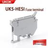 UK5-HESI Рельсовый клеммный блок предохранителей из чистой меди с пламегасителем и разъединителем