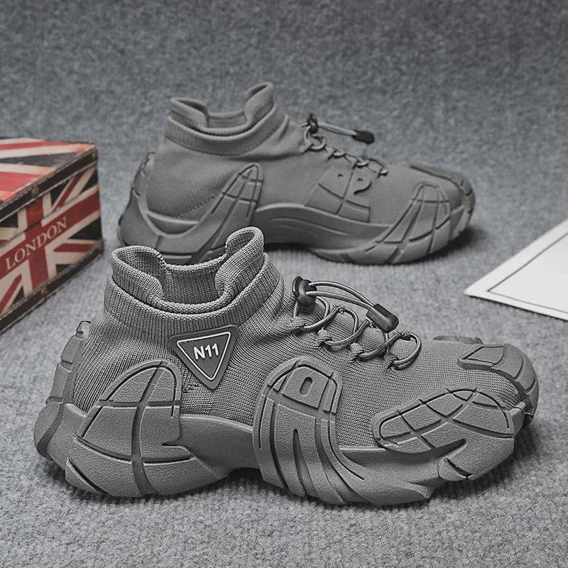 Мужская летняя сетчатая спортивная обувь 2025 года — дышащие кроссовки в стиле меха