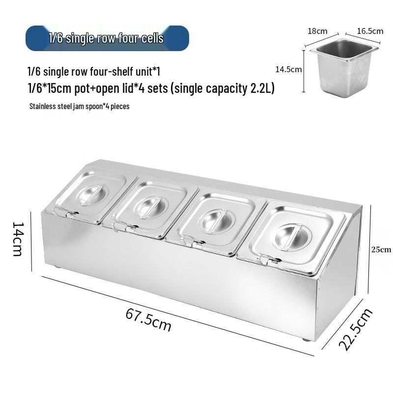 Stainless Steel Commercial Ingredient Organizer Rack
