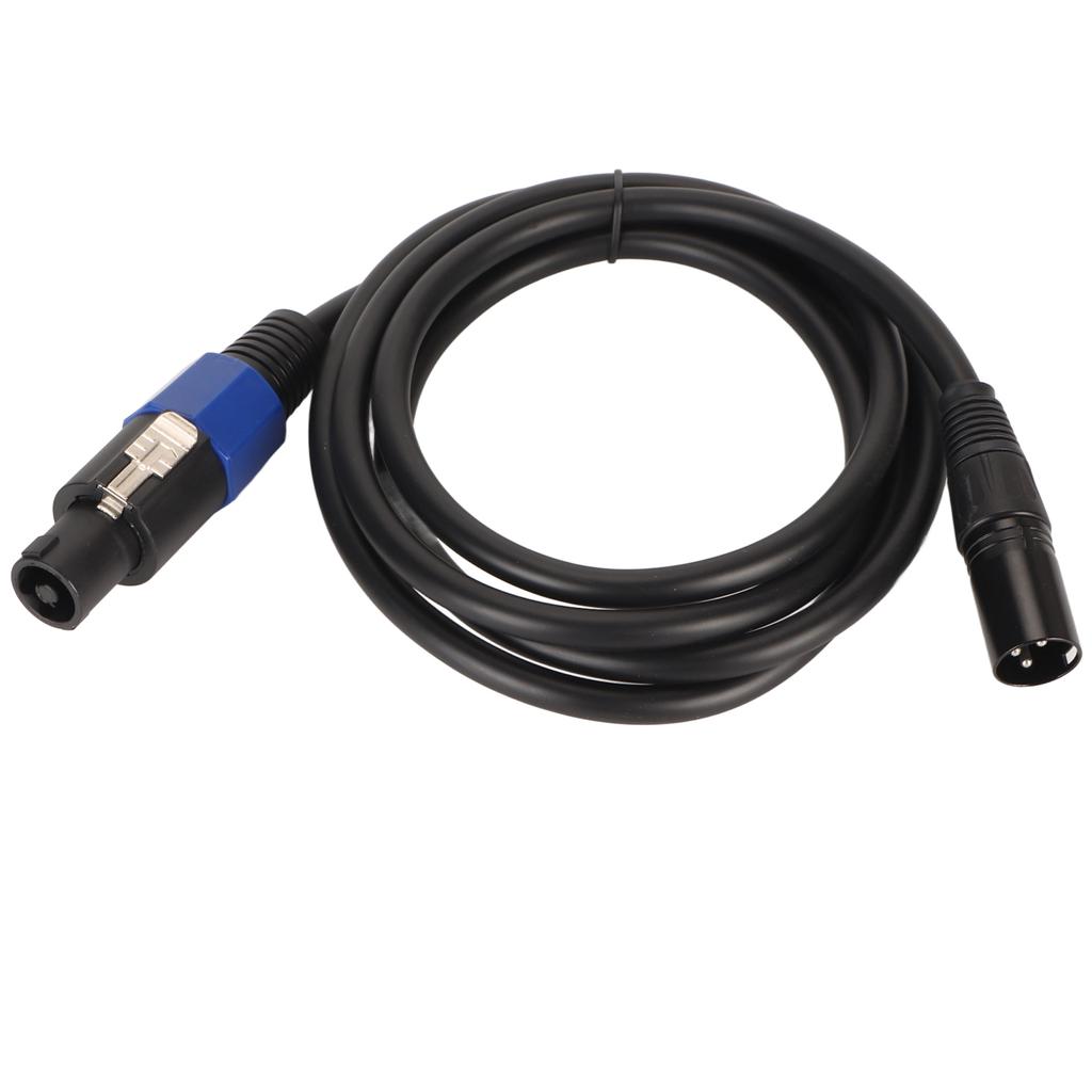 Speaker Plug Male to XLR Male Cable XLR 3pin Speaker Extension Cable for DJ PA Gig Stage Speaker 1.8M