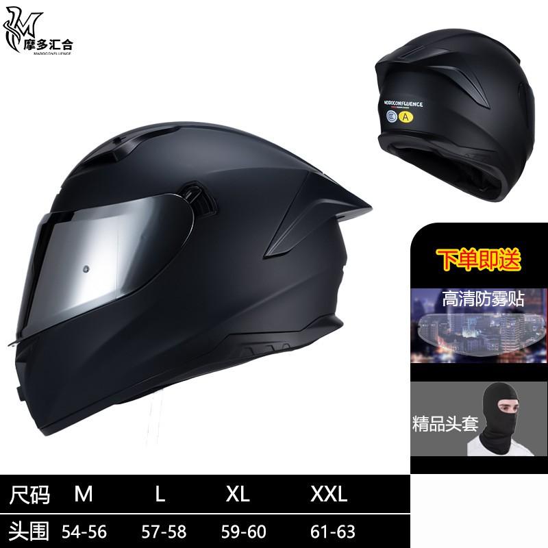 Full Face Motorcycle Helmet With Dual Visor 3C Certified ABS Safety Men Women All Season Riding
