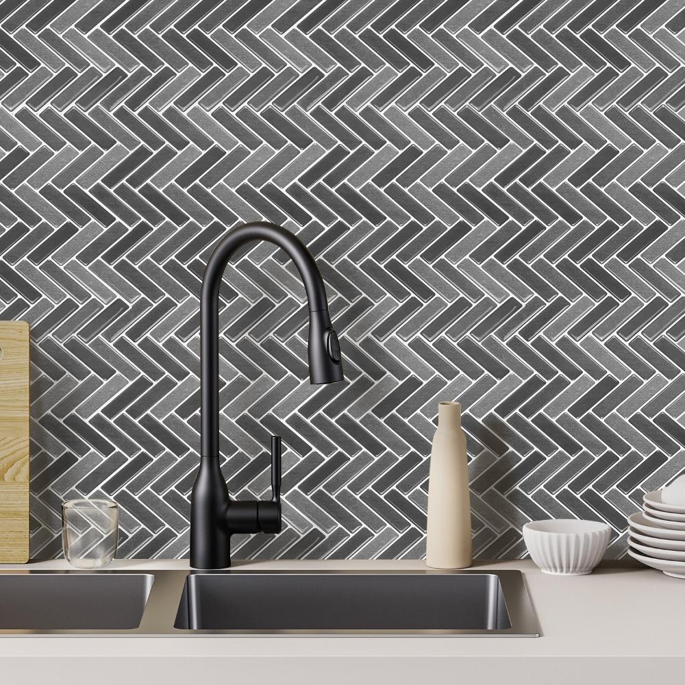 Самоклеящаяся плитка-наклейка для фартука 10" x 10" Обои-плитка для кухни ванной