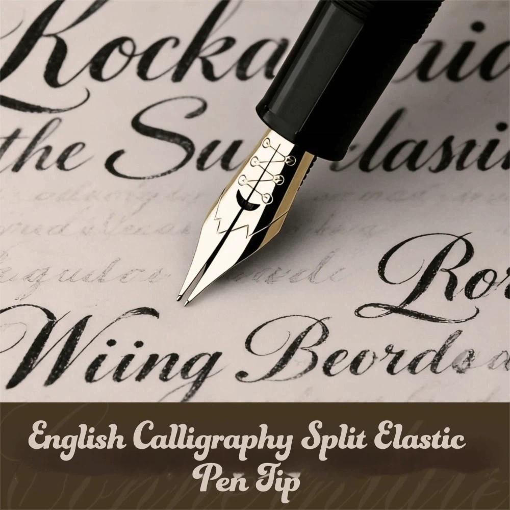 Black Plated Calligraphy Pen Nib Soft Elastic Flexible Nib Soft Elastic Nib Floral Lettering