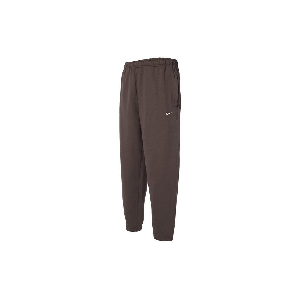 Nike Мужские флисовые брюки Solo Swoosh Коричневые DX1365-237