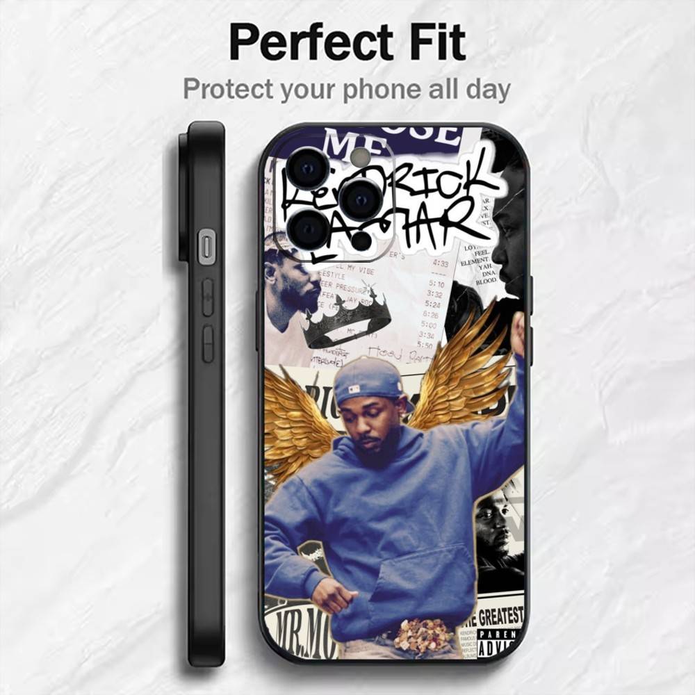 Чехол для телефона K.Dot-K-Kendrick L-Lamar Для iPhone17,16,15,14,13,12 Plus,Max Мягкий силикон Черный чехол