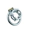 Мужская клетка целомудрия CB Lock с винтовым кольцом для пениса, секс-игрушки, фемдом, из нержавеющей стали, растяжитель яиц, клетка для члена, БДСМ