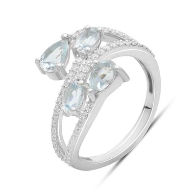 Серебряное кольцо с натуральным топазом 2.638ct, вес изделия 3,02 гр (2179498)