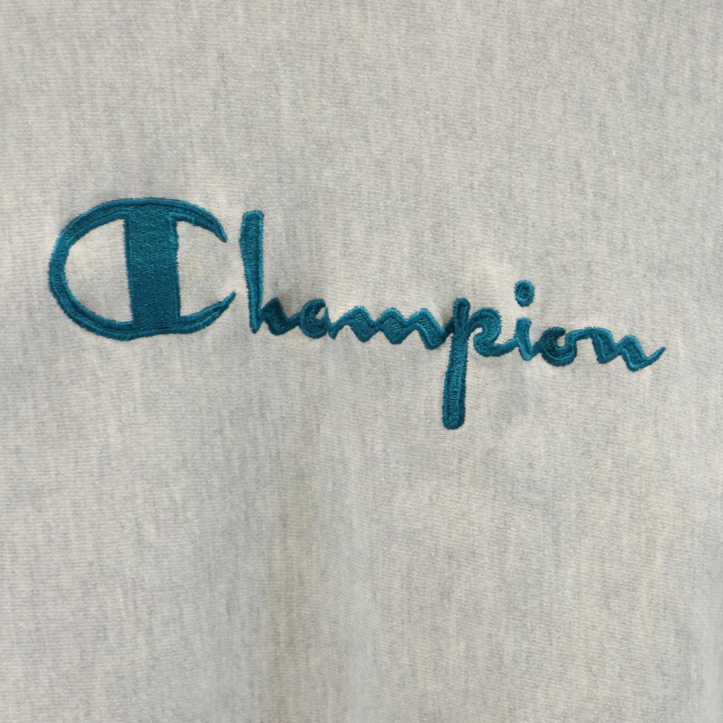Champion 90-е годы Старая вышитая бирка сделано в США Толстовка с длинным рукавом Reverse Weave тренажер Мужская Б/У