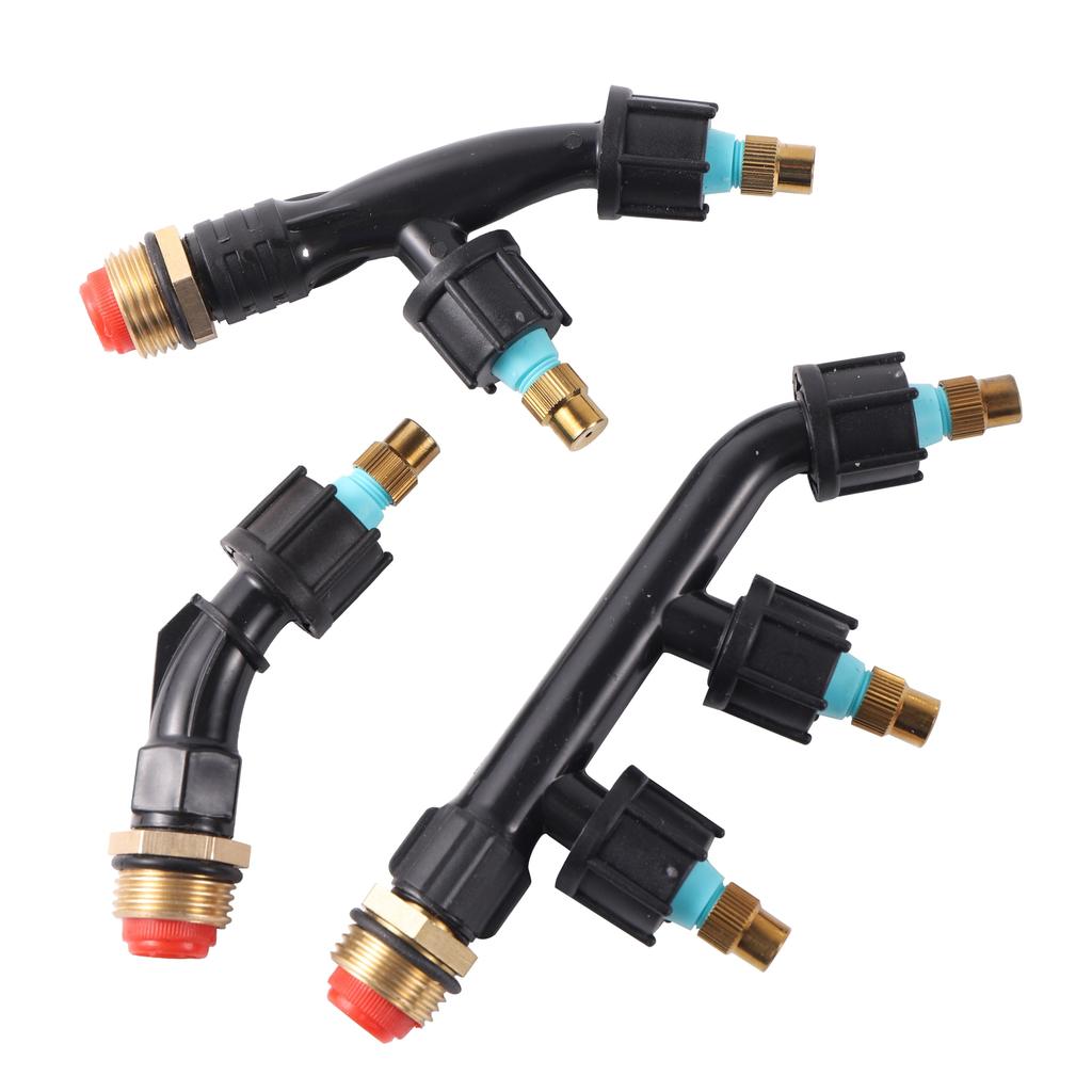 Сельскохозяйственный медный распылительный распылитель, одинарная/двойная/три сопла, садовый газонный ирригационный спринклер для распыления пестицидов