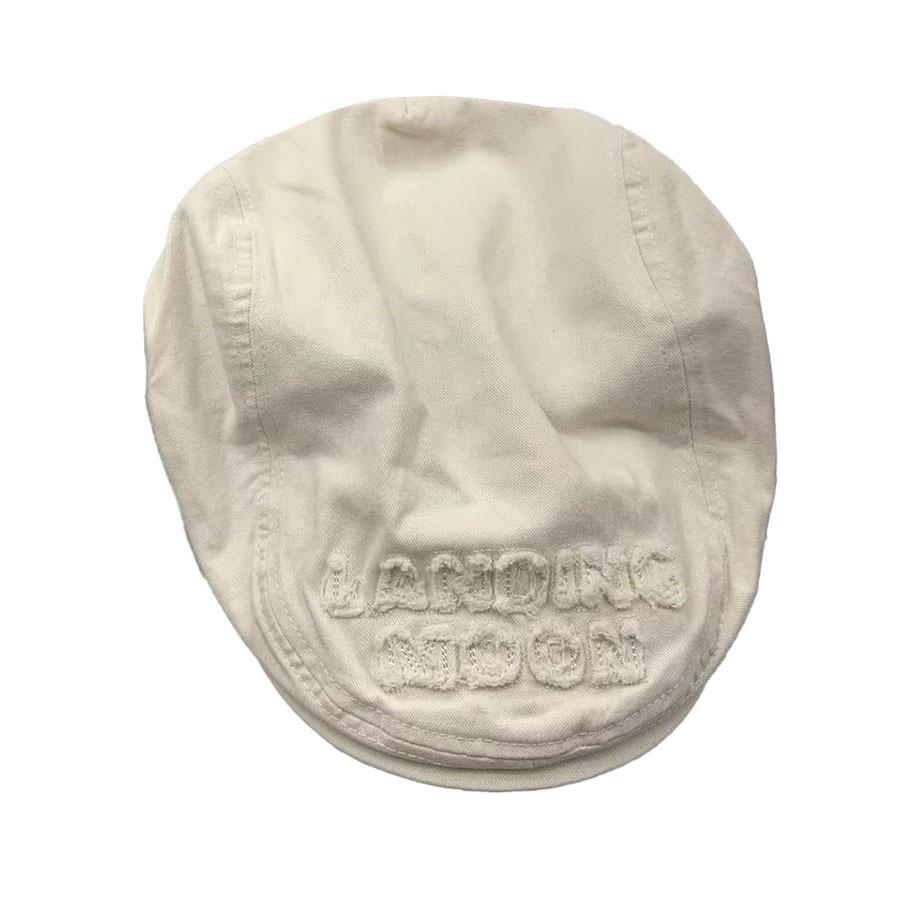 Korean Retro Old Edging Letter Beret Fashion Painter Hat Newsboy Hat Forward Hat