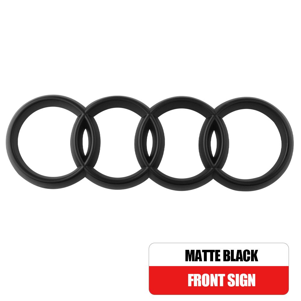 Car Styling 3D ABS Hood Front Bonnet Grill Rear Trunk Emblem Cover For Audi A4L Q2L Q3 Q5 Q7 Q8 S4 S5 S6 S7 R8 A5 A6L A7 A4 A3