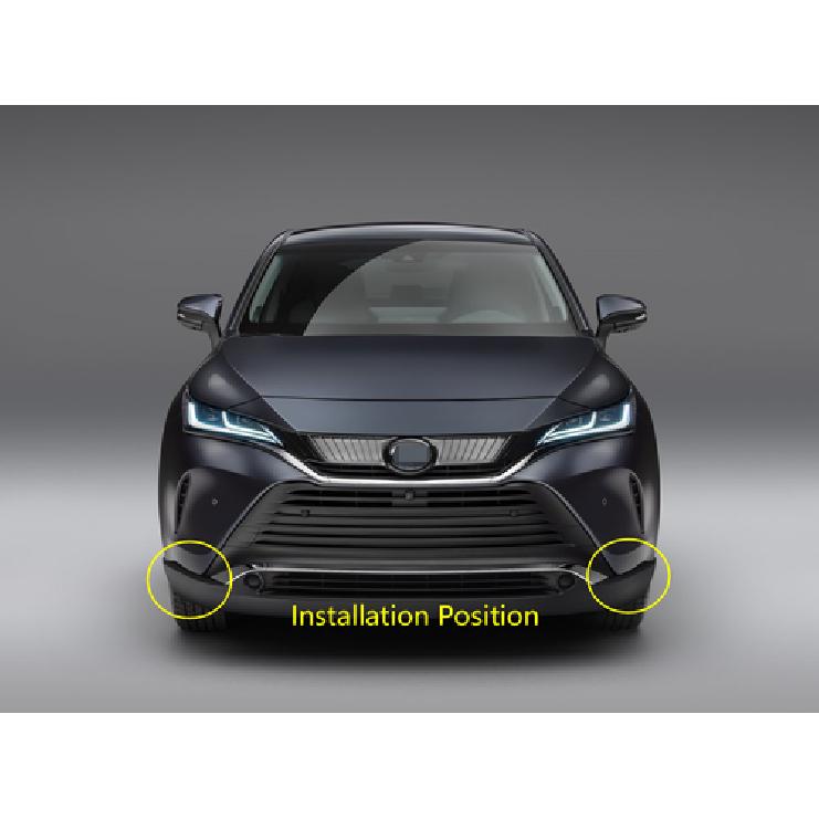 Защитная накладка на угол переднего бампера для -2024 Toyota Harrier Venza
