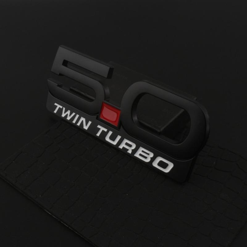 Applicable to GT car logo, tail label, metal 5.0 displacement standard, commemorative edition, side label, leaf plate label, upgrade label
