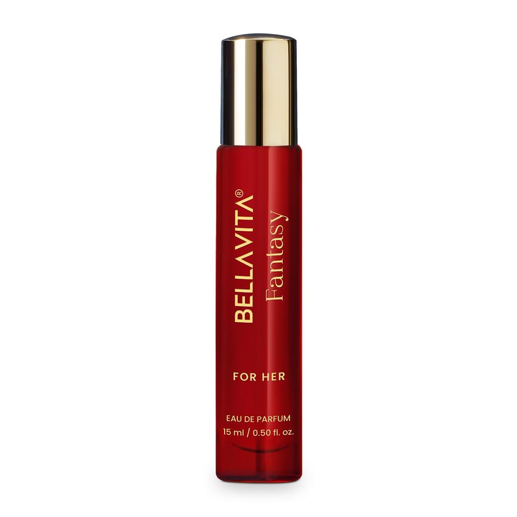 BELLAVITA Fantasy Eau De Parfum For Women 15ml Long Lasting Premium Sensual Fragrance With Pink Pepper Jasmine Patchouli