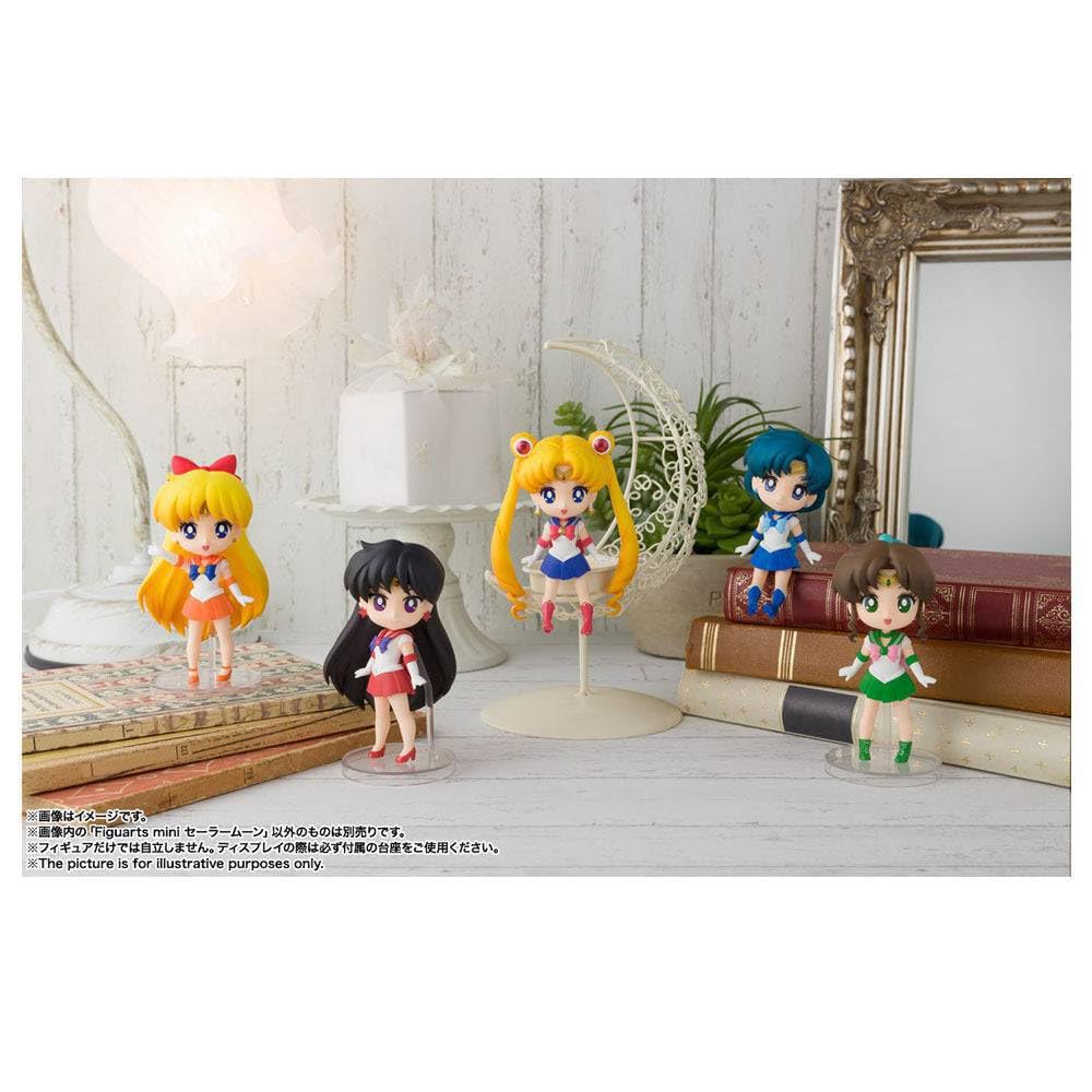 TAMASHII NATIONS Фигурка Figuarts mini Pretty Guardian Sailor Moon примерно 90 мм, окрашенная, подвижная, из ПВХ и АБС