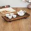Solid Wood Tea Coaster & Decorative Riser for Flower Pots, Vases, Stones, and Plants
