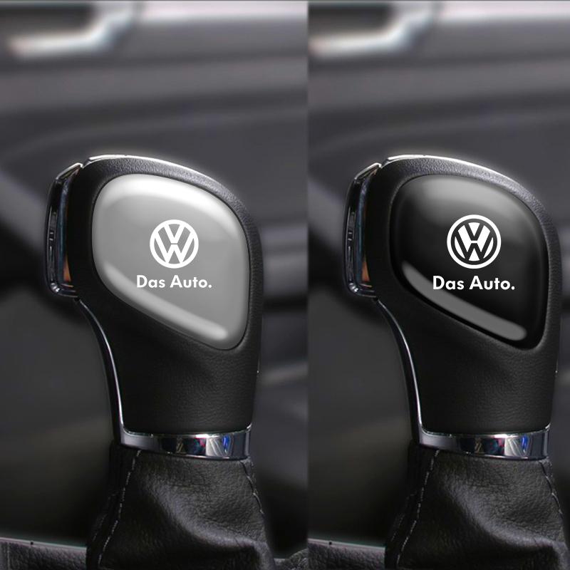 Stainless Steel Car Gear Shift Knob Side Cover Trim Sticker for Volkswagen VW GTI Polo Golf Tiguan Touareg Scirocco CC zw8