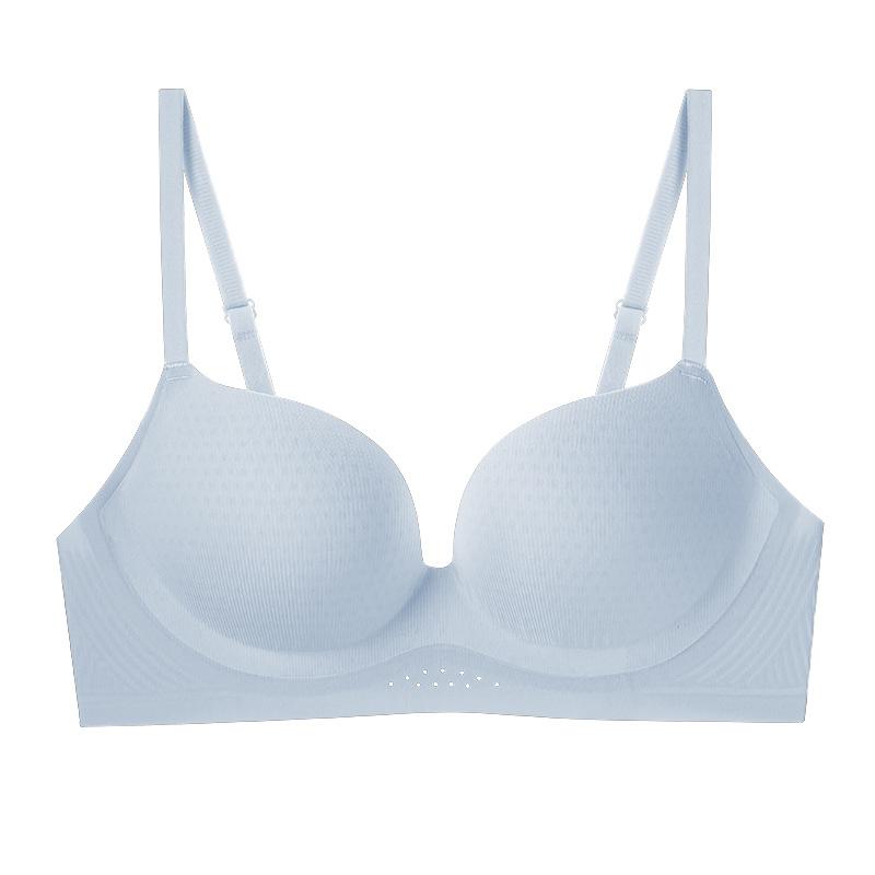 Traceless underwear women's comfortable and breathable breasts gather and show a large anti-sagging and non-running cup to collect secondary breasts