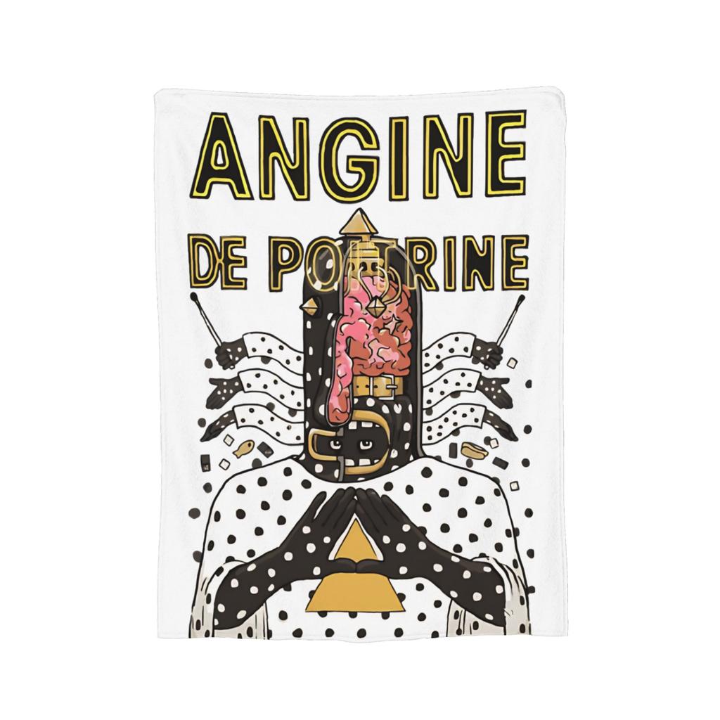 Плед-покрывало из кораллового флиса с принтом Angine De Poitrine, декоративный, многофункциональный, мягкий плед для кровати, спальни, коврик