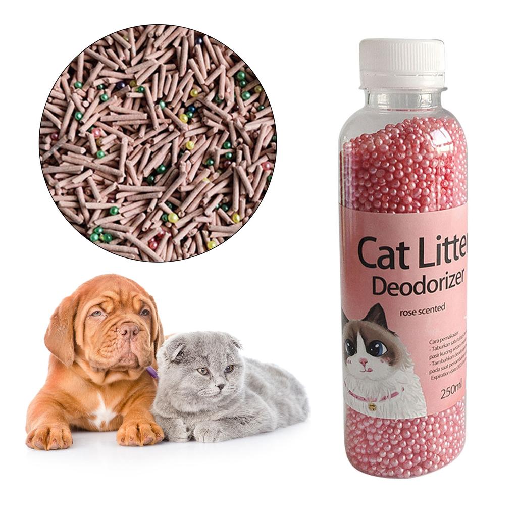 8oz Litter Box Odor Eliminator Deodorizer Beads for Pet Cats Safety Active Carbon Refresh Deodorant for Odor Removing