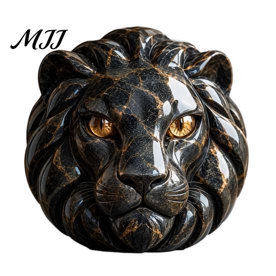 Gothic Interior Decorations Resin Animal Head Sculpture, Guardian Dragon/Lion/Owl/Wolf Statues, Modern Cabinet Display Pieces Figurine for Bookshelf