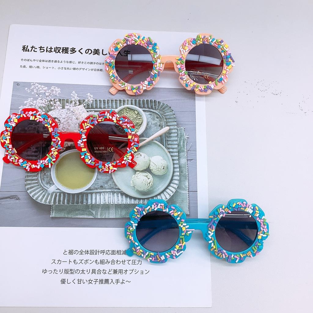 New Version Of Fashion Sunglasses Children'S Diy Flower Shape Baby Sunglasses Children'S Glasses