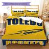 Toledo Rockets Pattern Bedding Set Quilt Cover Pillowcase Home Decor Gift (1 * duvet cover + 2 * pillowcase, without core)