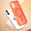 For iPhone 16 Case Compatible with MagSafe Skin Feel Frosted PC+TPU Phone Cover
