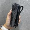 Прозрачный чехол-браслет для Magsafe для iPhone 16 15 14 17 Pro Max Plus 12 13 11 17 Air Ремешок-шнурок Защитный противоударный чехол-броня