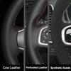 For Peugeot Expert Traveller 408 Citroen Jumpy Spacetourer C3 C4 Fiat Scudo 2016-2022 genuine leather car steering wheel cover
