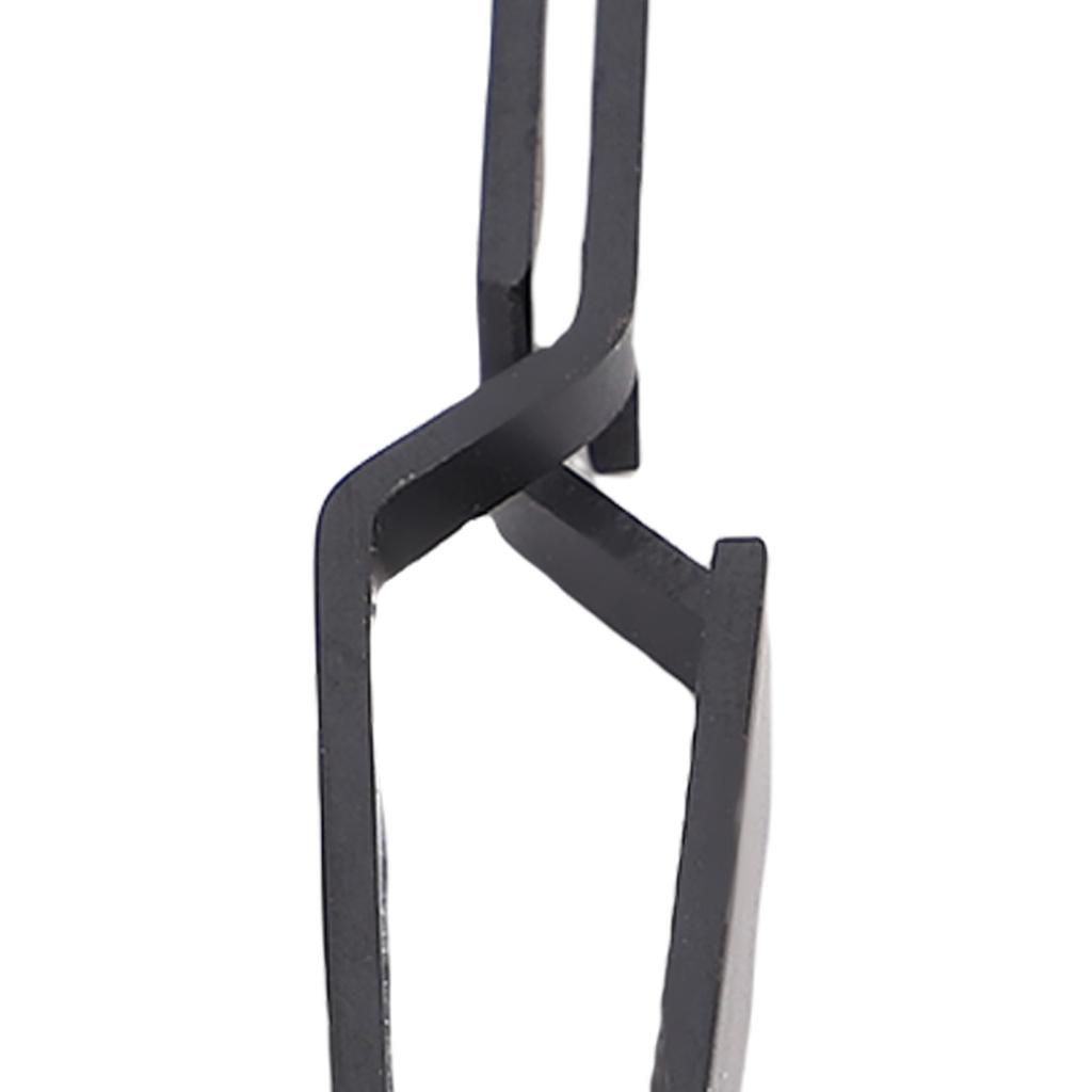 2 шт. Обратные пинцеты Черная нержавеющая сталь Силиконовые пинцеты для рукоделия для профессиональных мастеров маникюра и личного домашнего использования