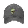 Винтажная Бейсболка Gir Loves Tacos Invader Zim Унисекс Женская Потертая Джинсовая Кепка Snapback Для Активного Отдыха Регулируемые Кепки