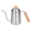 650ML Drip Coffee Pot Stainless Steel Long Gooseneck Spout Coffee Kettle with Wooden Handle