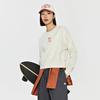 Kappa Sweatshirts Women's Birch White-0114 Crew Neck Moderate Regular (Unisex) Sweatshirts K0E22WT02
