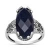 Sapphire Gemstone Solid 925 Sterling Silver Handmade Oval Shape Ring Double Prong Set Ring For Women & Girls