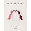 Insbobo Color Matching Spring Girls' Raglan Sleeve Sweater