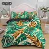 Green Palm Leaf Bedding Set Hawaiian Tropical Leaves Duvet Cover Microfiber Monstera Banana Leaves Quilt Cover For Teen Adults