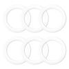 6-Piece Bialetti Moka Express Dama Gasket Seal Rings (6-Cup Capacity) - Spare Food-Grade Silicone Sealing Rings for Aluminum StovetopCoffee Maker